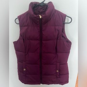 Mauve puffer vest